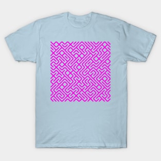 "10 PRINT..."-style Recursive Digital Maze T-Shirt
